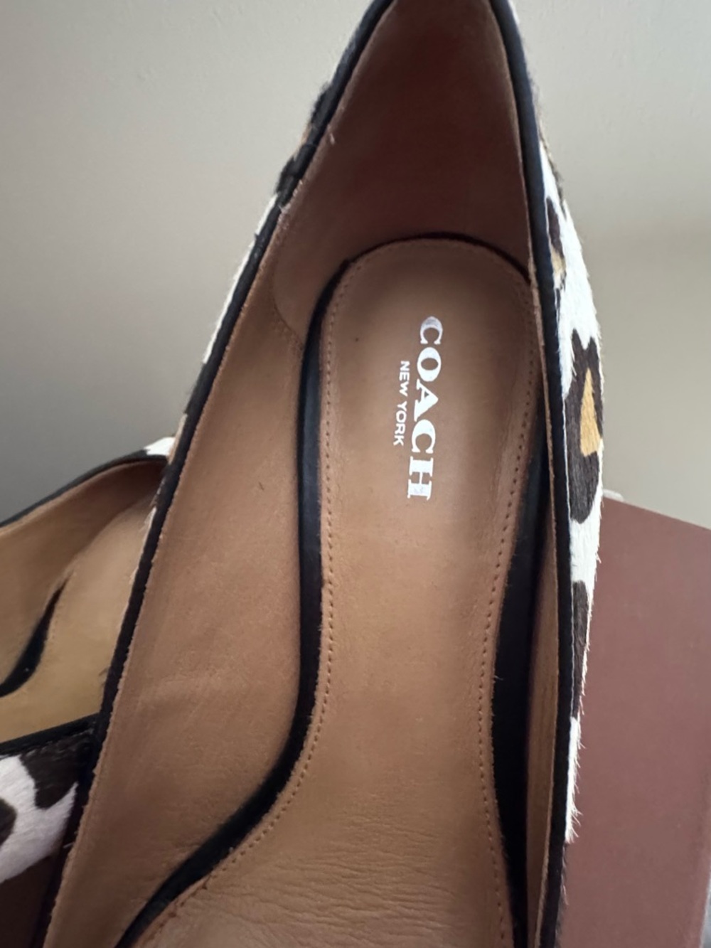 Coach ocelot  pony hair calf heels - Picture 6 of 11